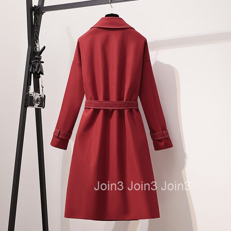South Korea chic lady windbreaker coat big fat women fat sister ocean coat net red and jitter.
