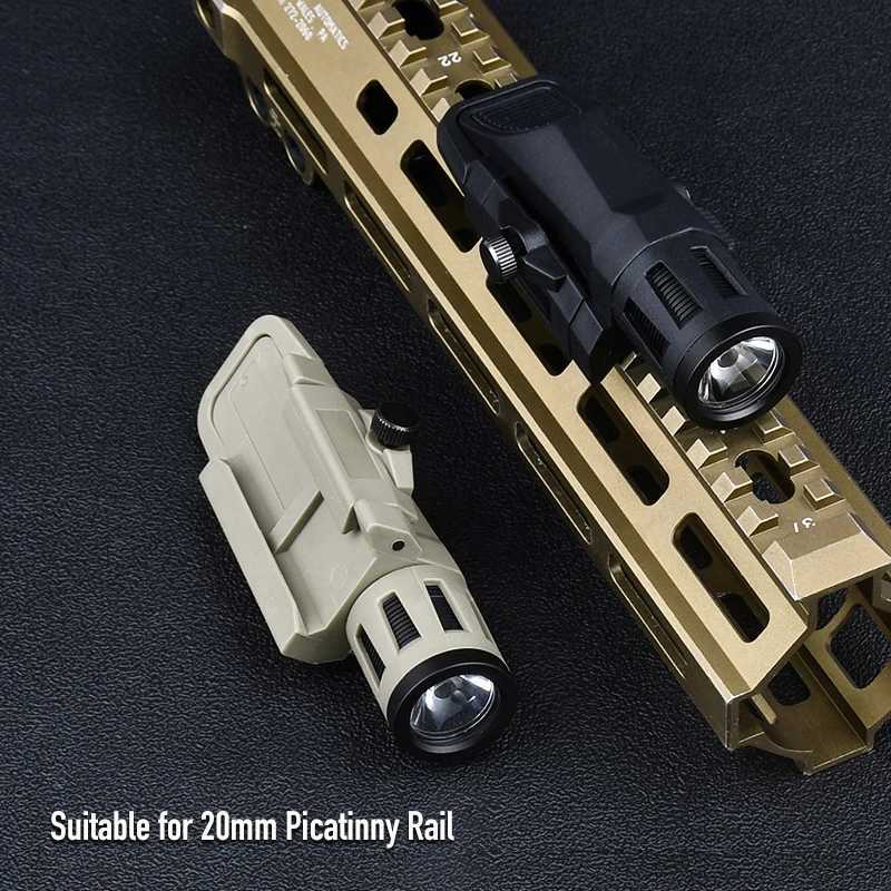 Tactical WML-X APL-C Mini Flashlight White Light Strobe with 3 Modes Fits 20mm Picatinny Rail Hunting Weapon Scout Hanging Accessories XJ250728