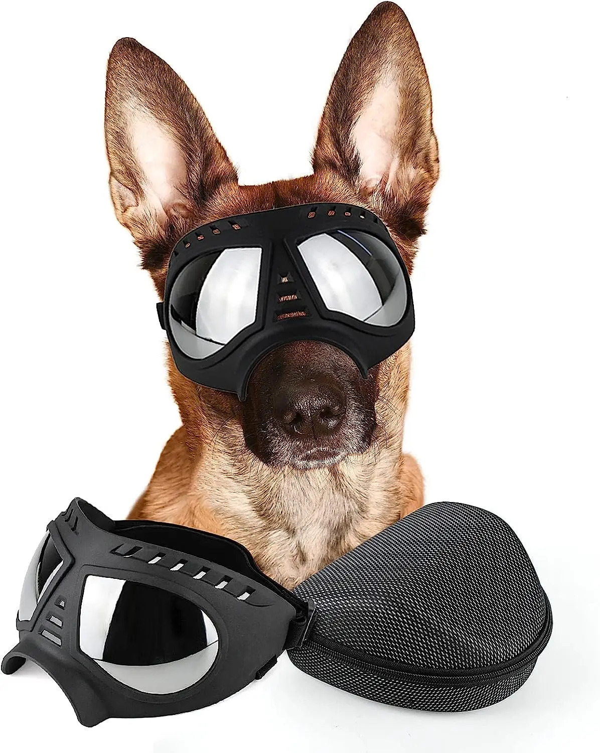 Dog Goggles Large Breed AntiUV Transparent Sunglasses for MediumLarge Windproof AntiDust AntiFog Soft Pet Glasses 250729