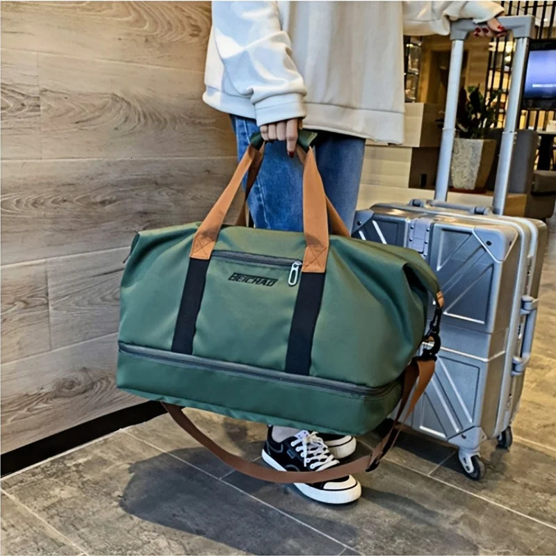 Fitness bag Short distance luggage portable travel bag Shoulder chest bag Handbag Waterproof carry-on weekend bag 250729