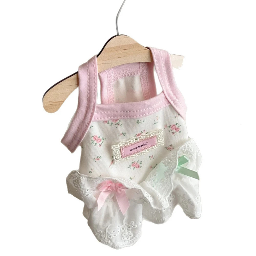 ute Bow Cat Dress Pink Puppy Halter Home Small Dog for Dogs Skirt Clothes Accessories in Summer 250729