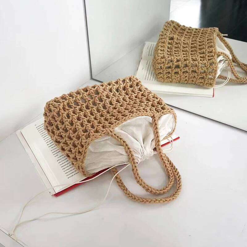 Women's Bags Designer Women's Bags Designer Beach Casual Tote Bags Designer Bag And Handbags For Women 2023 New In Nylon Artificial Crochet 