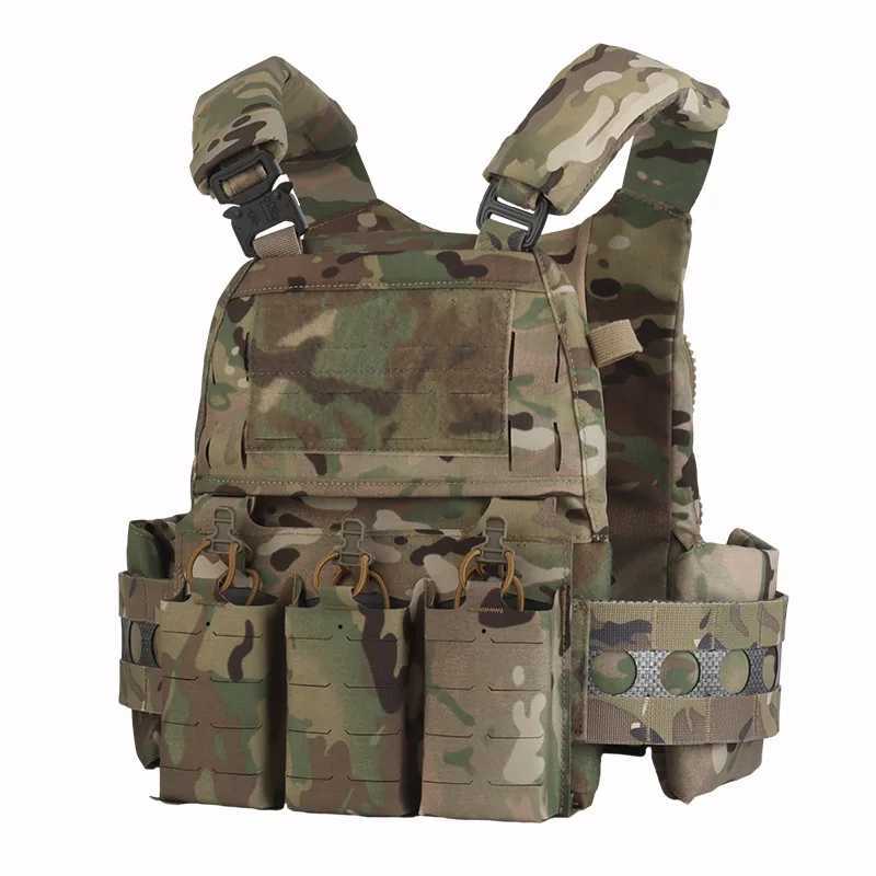 Ferro V5 FCPC Hunting Plate Carrier Modular PortabLE MOLLE Airsoft Training TripLE Magazine Pouch With Zip On Panel Banger Z250728