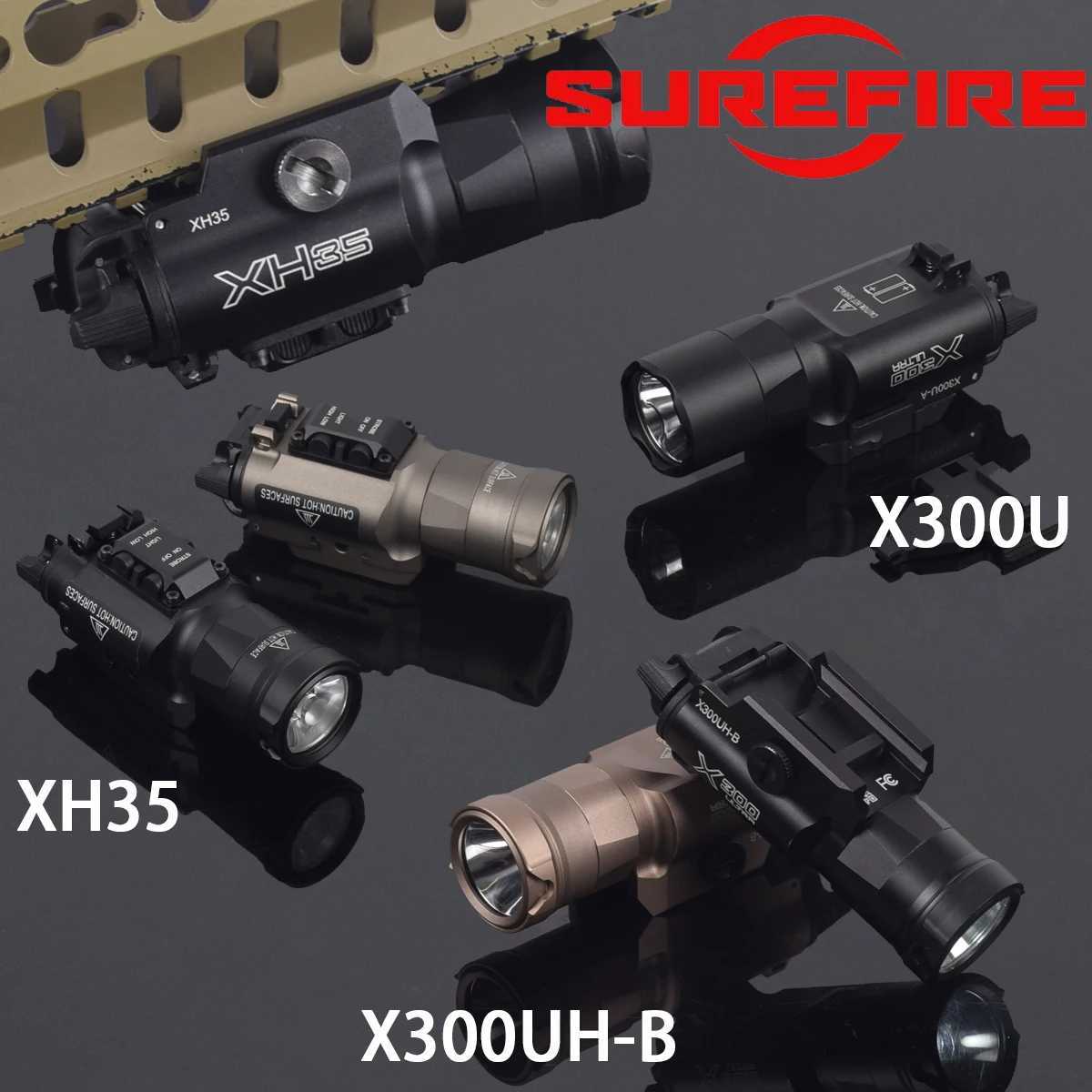 Metal Pistol Scout Light X300U X300 Ultra XH35 X300UH-B X300V Airsoft Weapons Gun Light Strobe Flashlight Fits 20mm Rail XJ250728