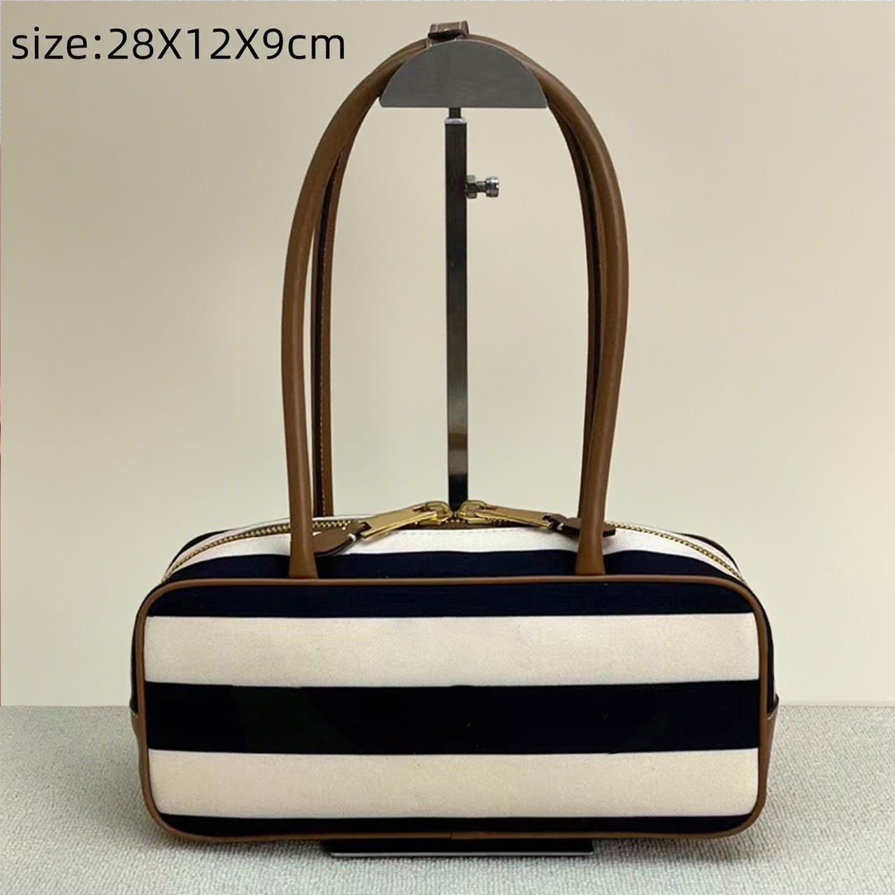 (Order by pic in opt, not by desc) New Star Bags Canvas Striped Bag Tote Bag retro style bag women versatile tote bag daily use