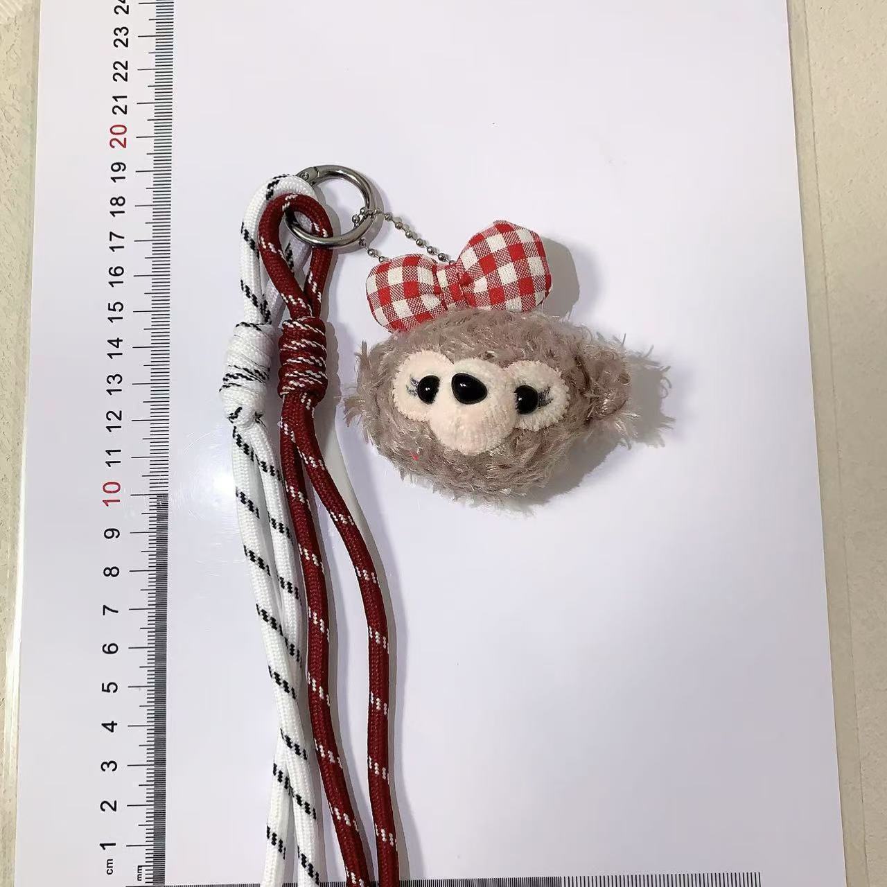 Fashion Cartoon Lina Belle Doll DIY Keychain Bow Student Braided Duffy Rope Bag Pendant