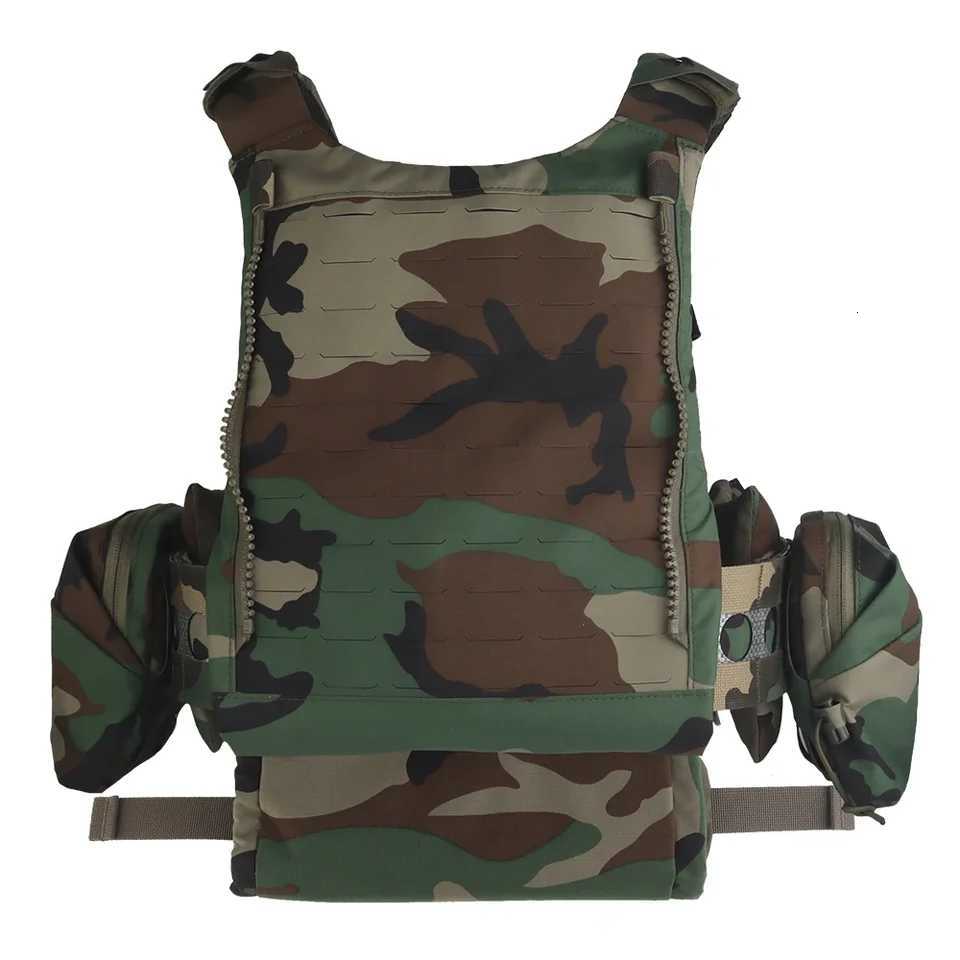 Tactical Plate Carrier Set Ferro V5 FCPC Hunting Vest Tiger Pattern Camouflage Body Armor Airsoft MOLLE Triple Magazine Pouch Z250728