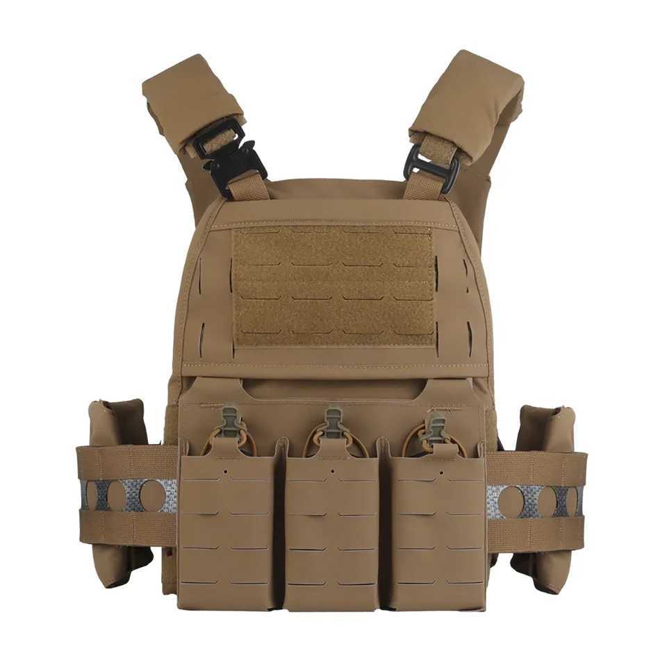 Ferro V5 FCPC Hunting Plate Carrier Modular PortabLE MOLLE Airsoft Training TripLE Magazine Pouch With Zip On Panel Banger Z250728