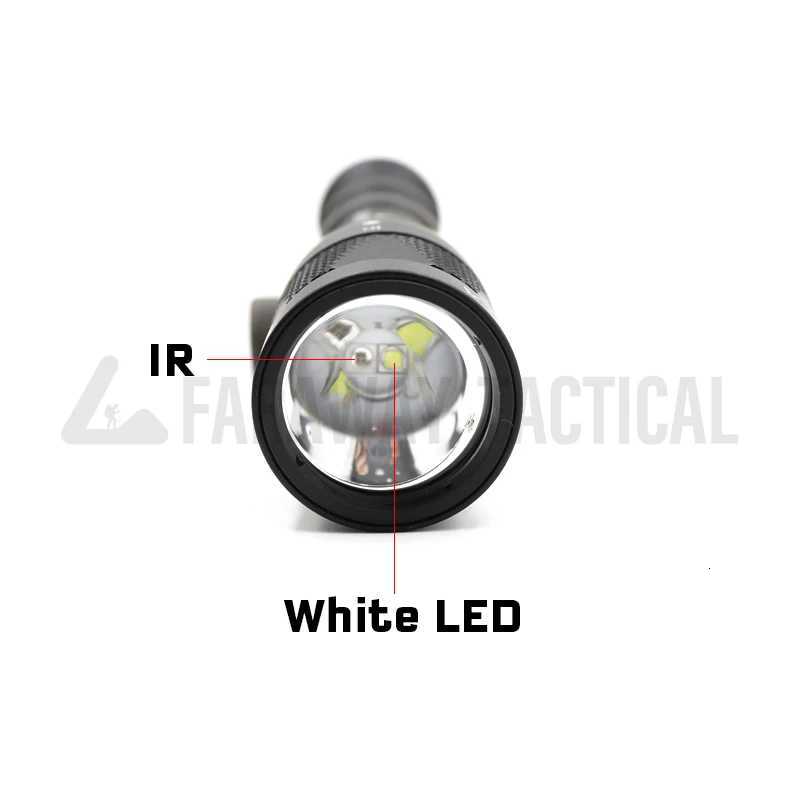 Tactical SF M600V M600V-IR Weapon Gun Light LED Light And IR Infrared Output For Airsoft Rifle AR15 M16 Hunting Accessories R250728