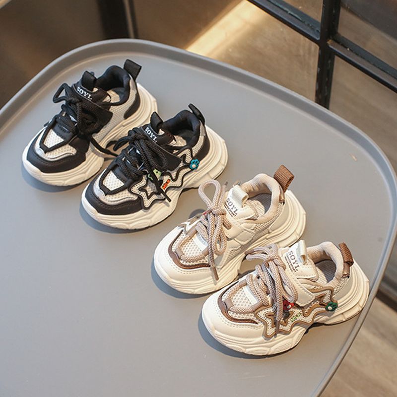 Kid's Mesh Upper Casual Shoes Girl Toddler Cute Cartoon Little Bear Thick Soled Littlesprouts Sport Shoes Boys Sneakers Size US6C-US13C 000210