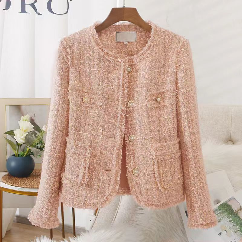 Free shipping designer new blue short versatile jacket for womens in autumn fashionable comfortable temperament top