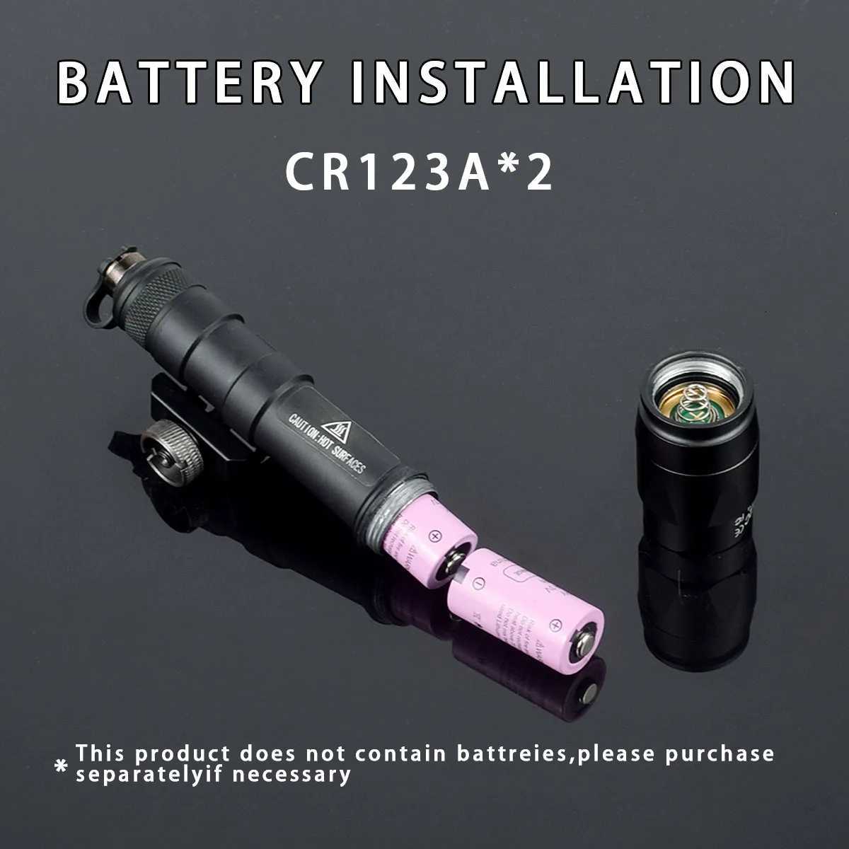 Tactical M600 M600B M600C Weapon Gun Light Flashlight Rifle Flashlight Pistol Scout Light Torch Hunting Picatinny Rail XJ250728