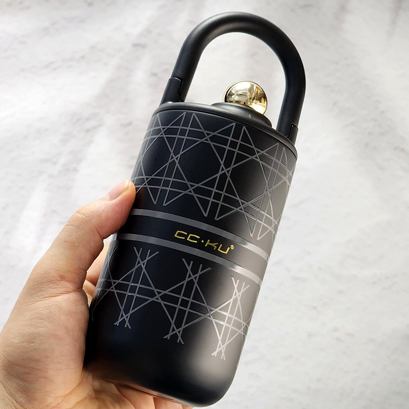 Designer Water Bottle Luxury Crystal Girls Portable Double Wall Vacuum Reusable Coffee Cups Travel Mug Stainless Steel Insulated Thermos Tumbler with 