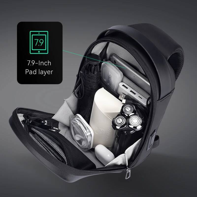 MarkRyden The Ratio Arc Mini: Hard-shell Waterproof Daily Crossbody Bag USB Port high-quality