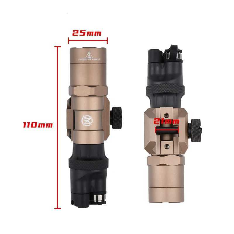 Tactical Airsoft M300 M300B IR Light Flashlight No White Light Version Fit 20MM Picatinny Rail Hunting Scout Weapon Gun Light XJ250728