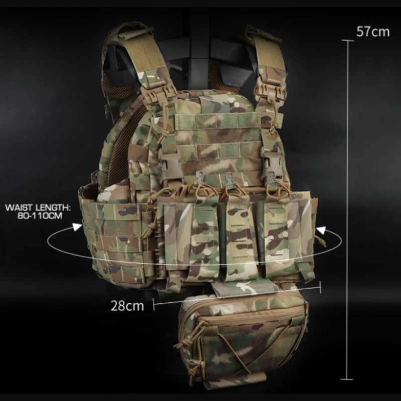 ARC Outdoor Vest - Mesh-Lined with Quick-Release Tubes System for Hiking Airsoft Z250728