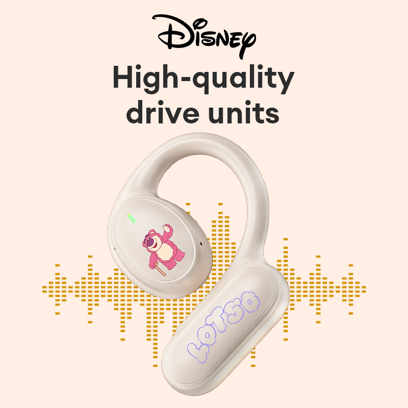 Disney C36 OWS Earhook Bluetooth Headphones High Fidelity Music Earphones Ergonomic Design Gaming Earbuds Winnie the Pooh & Mickey Mouse New