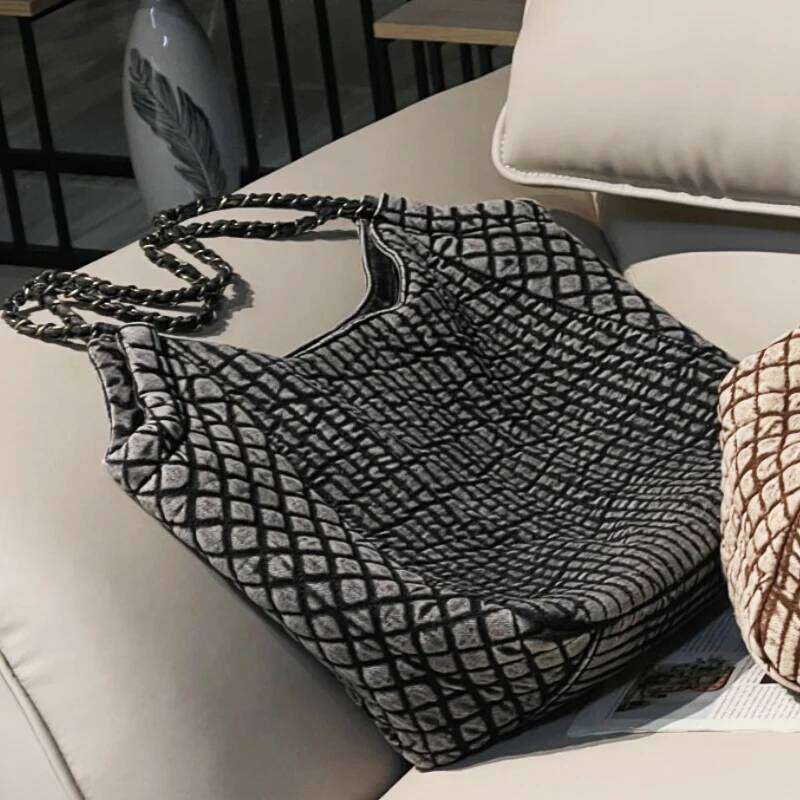 Women's Bags Designer Women's Bags Designer Lage Capacity Tote Bags Fo Women Designe Handbags And Puses 2023 New In Denim Cloth Emboidey Rho