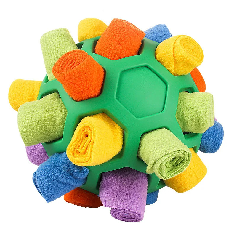 Pet Snuffle Ball TreatDispensing Chew Toy for DogsCats Mental Stimulation Teeth Cleaning 250729