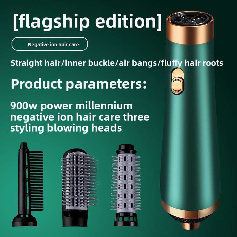 5-In-1 Wet And Dry Hair Dryer Hot Air Comb Curling Straightening Perming 220V 110V US EU UK Standard