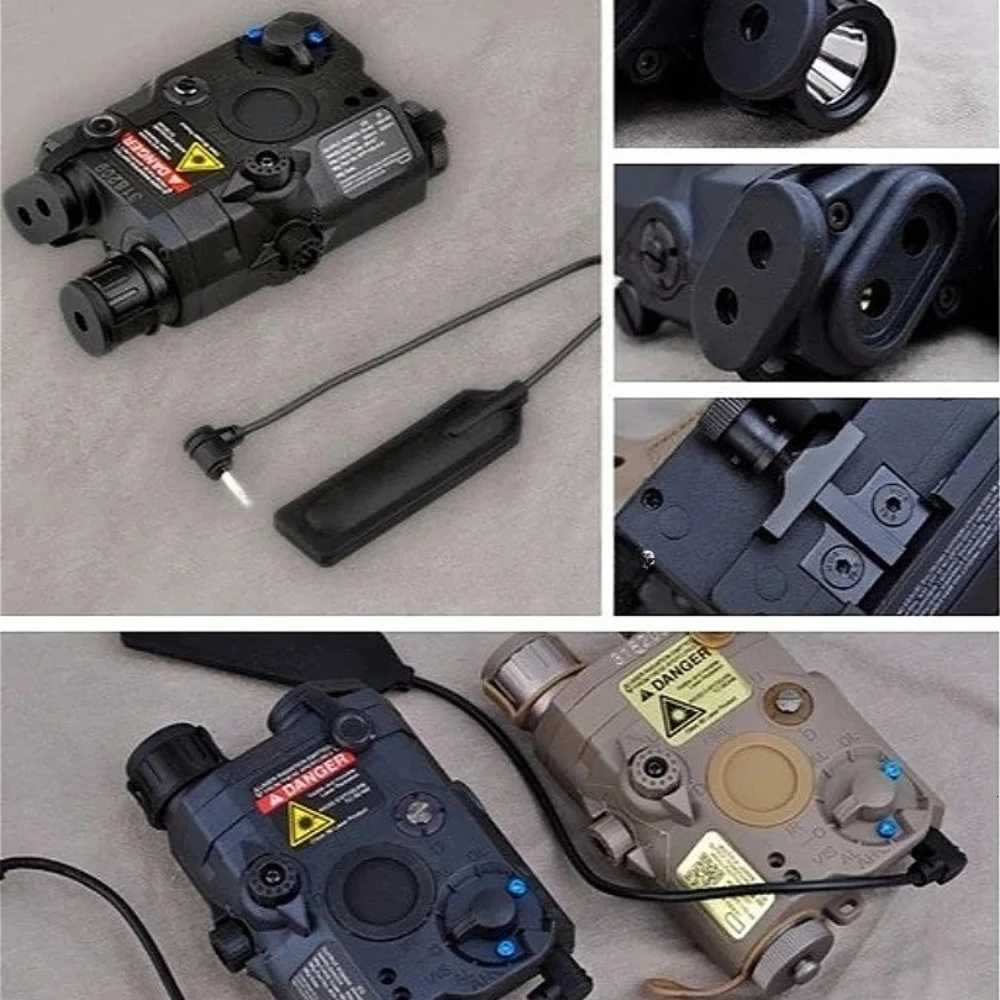 15 Red Green Laser Version Tactical Red Green Blue Dot/White LED Laser Device AR15 Hunting Torch Airsoft Indicator XJ250728