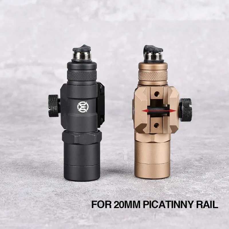 300M300B Metal Flashlight Hunting Airsoft Weapon LED Scout Light Accessory With Pressure Switch Fit 20mm Picatinny Rail XJ250728