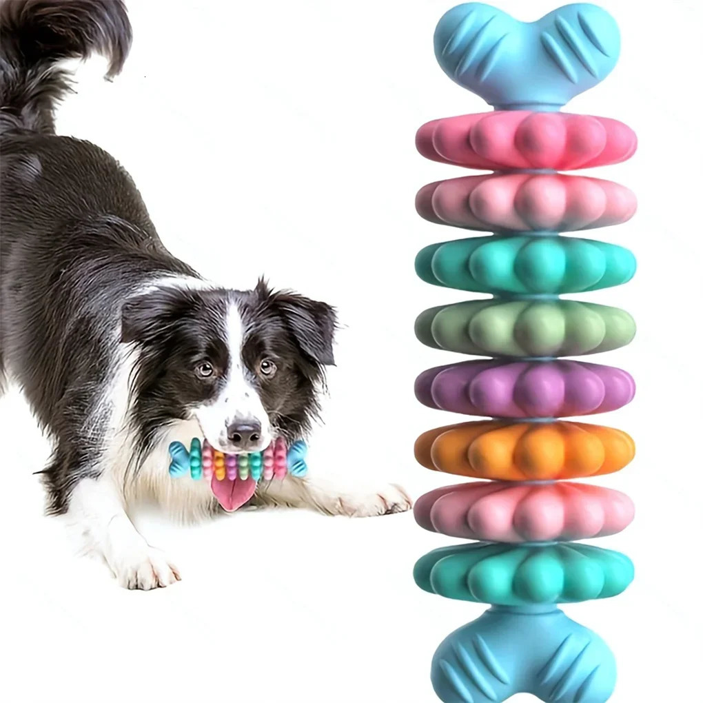 Pet Toys Dog Chew Meaty Bone TPR Type MultiMeat Pieces Bite Resistant Teeth Toy Set Supplies 250729