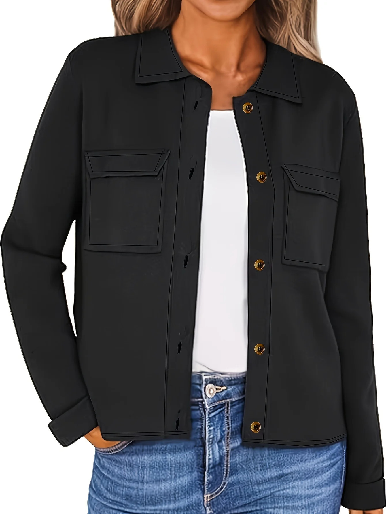 Womens Oversized Woven Hooded Casual Jacket Loose Fit Comfortable Outerwear for All Seasons 250729