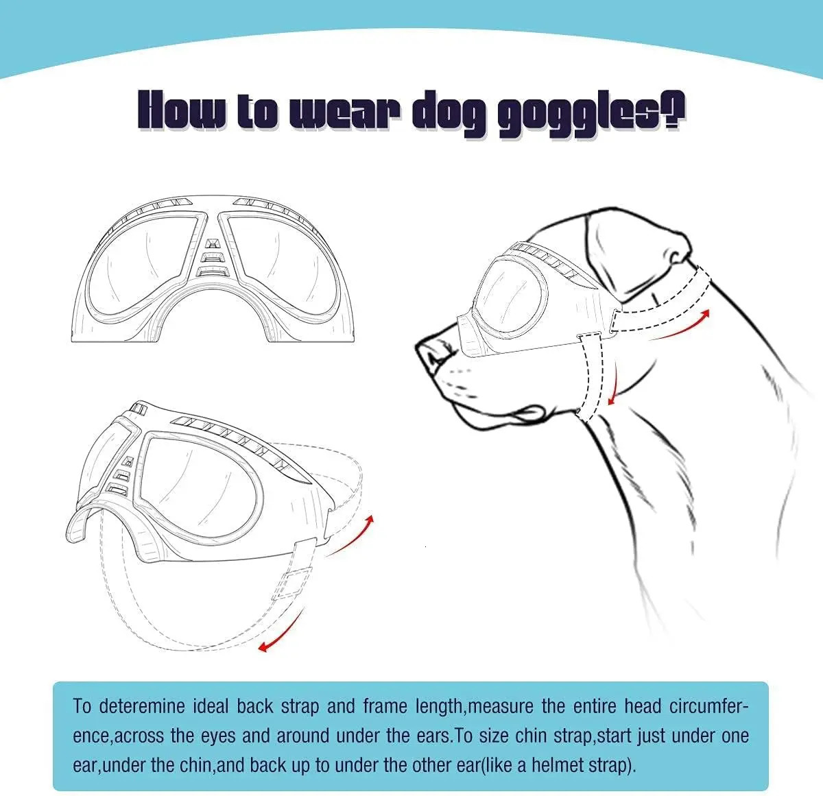 Dog Goggles Large Breed AntiUV Transparent Sunglasses for MediumLarge Windproof AntiDust AntiFog Soft Pet Glasses 250729