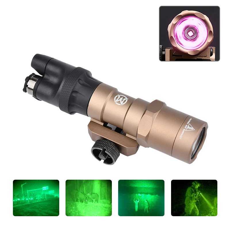 Tactical Airsoft M300 M300B IR Light Flashlight No White Light Version Fit 20MM Picatinny Rail Hunting Scout Weapon Gun Light XJ250728