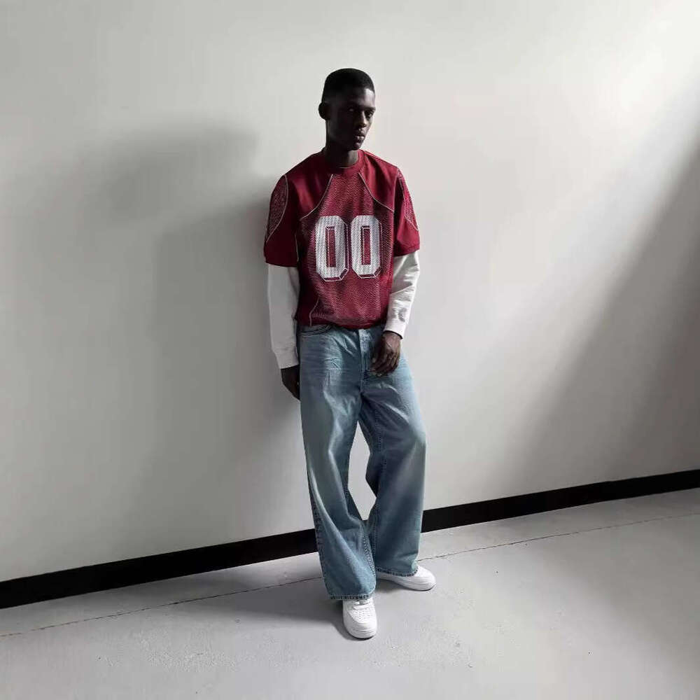 Fashion Mesh Loose Training Top Summer Couple Digital 3D Pattern Breathable Sports Shirt