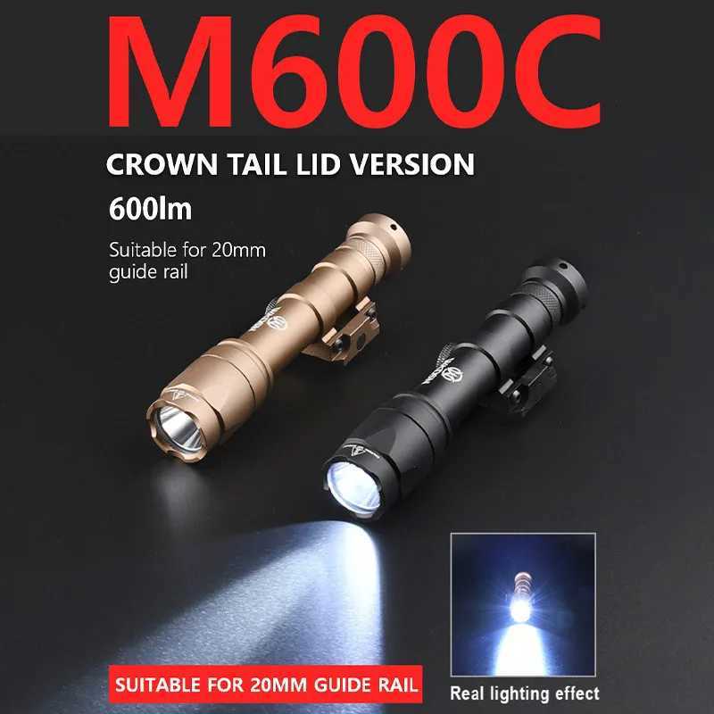 WADSN Airsoft M600C M600 M300 Tactical AR15 Rifle Weapon Flashlight LED Hunting Spotlight SF M300A Gun Lamp R250728