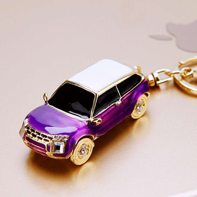 Alloy Model Car for Women Cute Creative Korean Version Bag Pendant Metal Keychain Small Gift