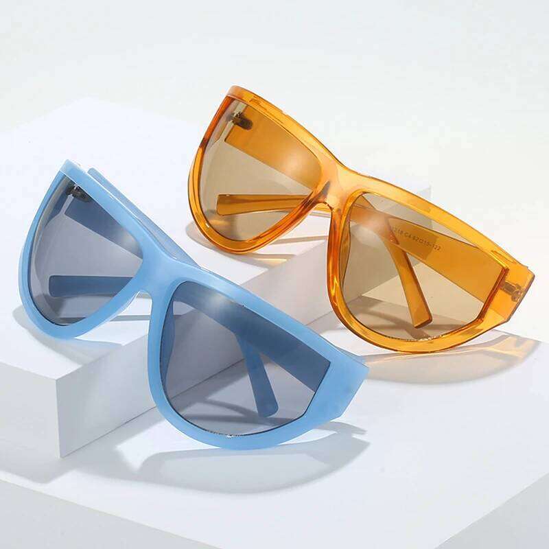 2025 New Sport Y2K Sunglasses Women Unique Oversized Punk Eyewear Men Fashion Brand Designer Sun Glasses Hip Hop Shades UV400