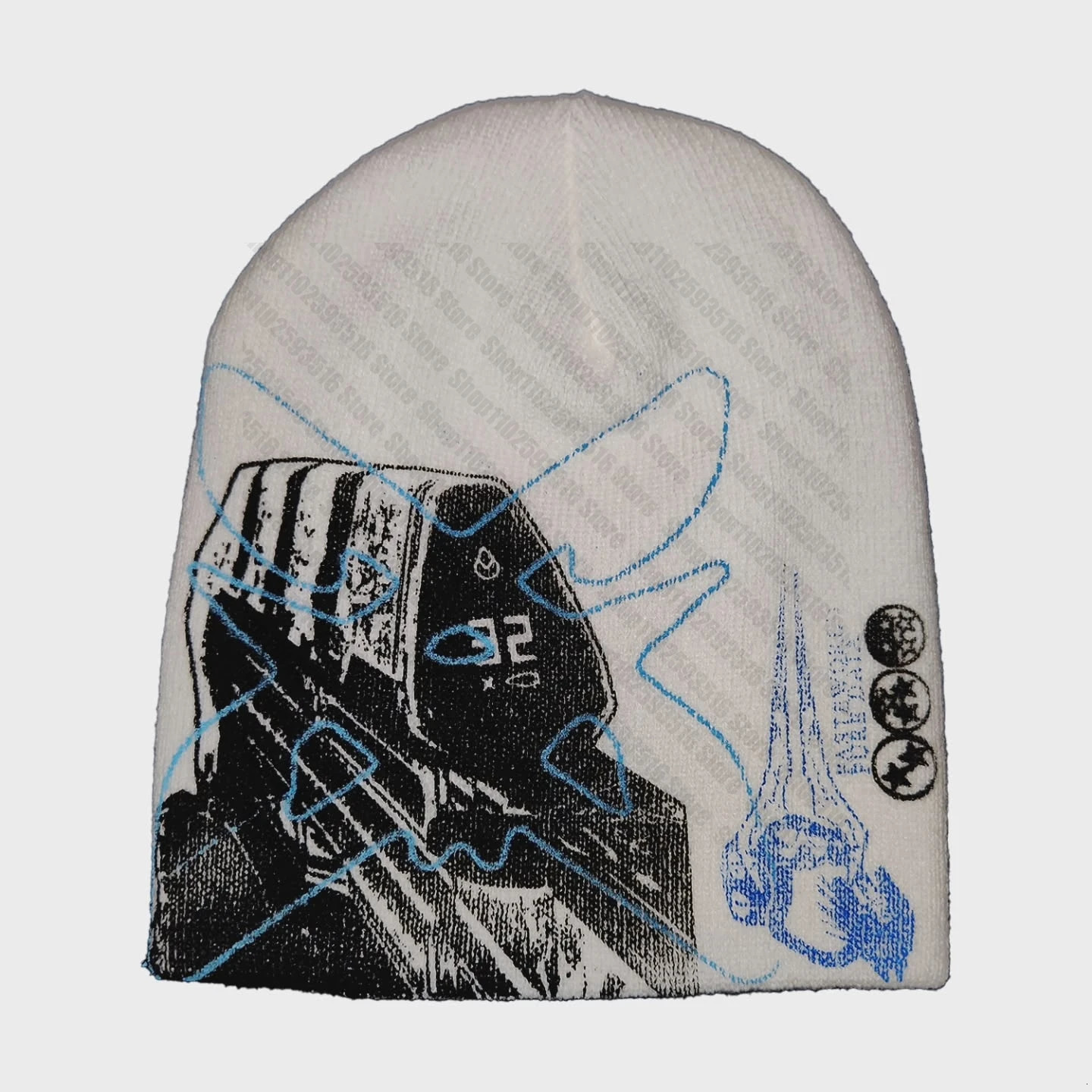 Winter Accessories Knitted Hat Gothic Print Beanies Y2k Harajuku Funny Hats Cute Punk 2000s Trend Mens Caps Vintage Emo Womens 250724