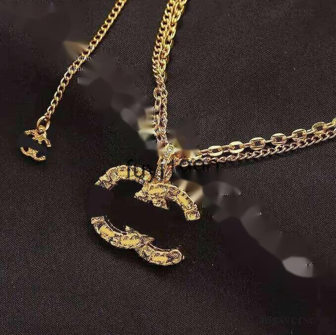 chan necklace 20tyle Designer cc Necklace fashion luxury necklace Gold Plated Crystal Rhinestone Sweater chan Necklace for Wedding Jewerlry Accessories 144