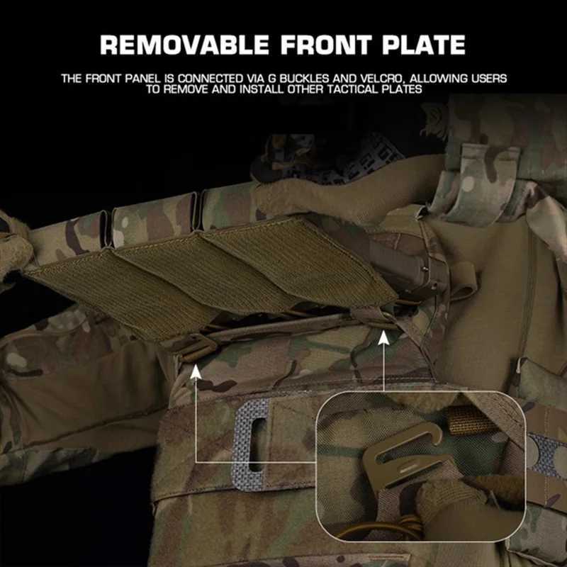 V5 PC Quick Detach Modular Hunting Vest Integrated TripLE Mag Panel Nylon MOLLE Panel Airsoft Gear SystEM Z250728
