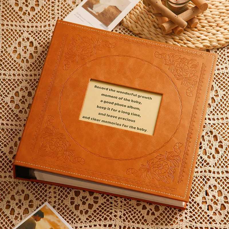 800 Pictures Pockets 5 Inch Photo Album Interstitial Photos Book Case Kid Memory Leather Covers Family Album Wedding Gift Z250729
