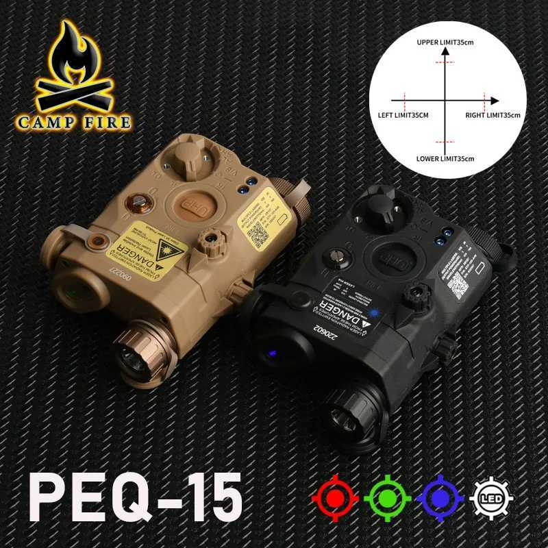 Tactical PEQ 15 PEQ-15 Airsoft Red Dot Green Blue Laser Indicator M600 M300 Flashlight Weapon Light Dual Control Switch XJ250728