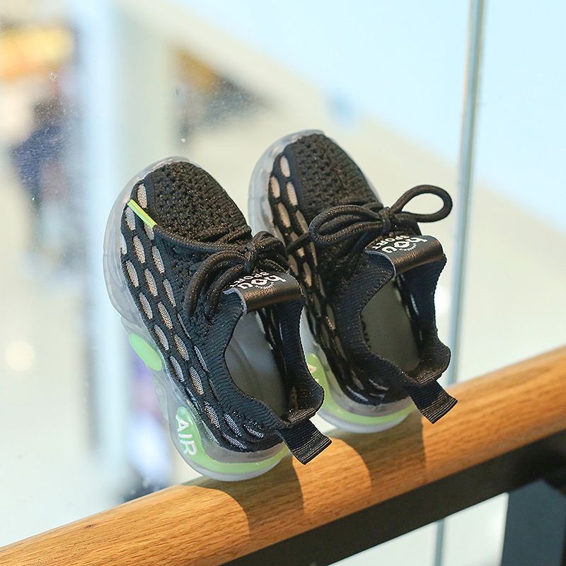 Kids Sneakers Sports Baby Soft Summer Breathable Running Knitting Infant Teenage Boy Girl Lightweight Shoes Toddler Running Shoes Sizes US0.5C-US10C C