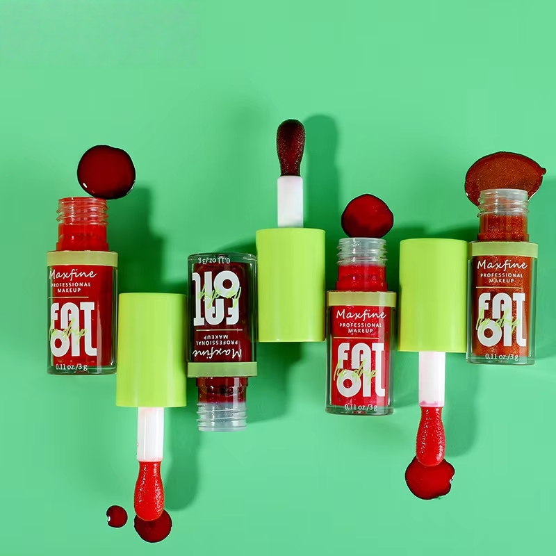 6 Colors Lip Gloss Plumping Lip Glaze Lip Balm Crystal Jelly Moisturizing Lip Oil Long Lasting Lipstick Transparent Lip Care Cherry Mineral Non-stick 