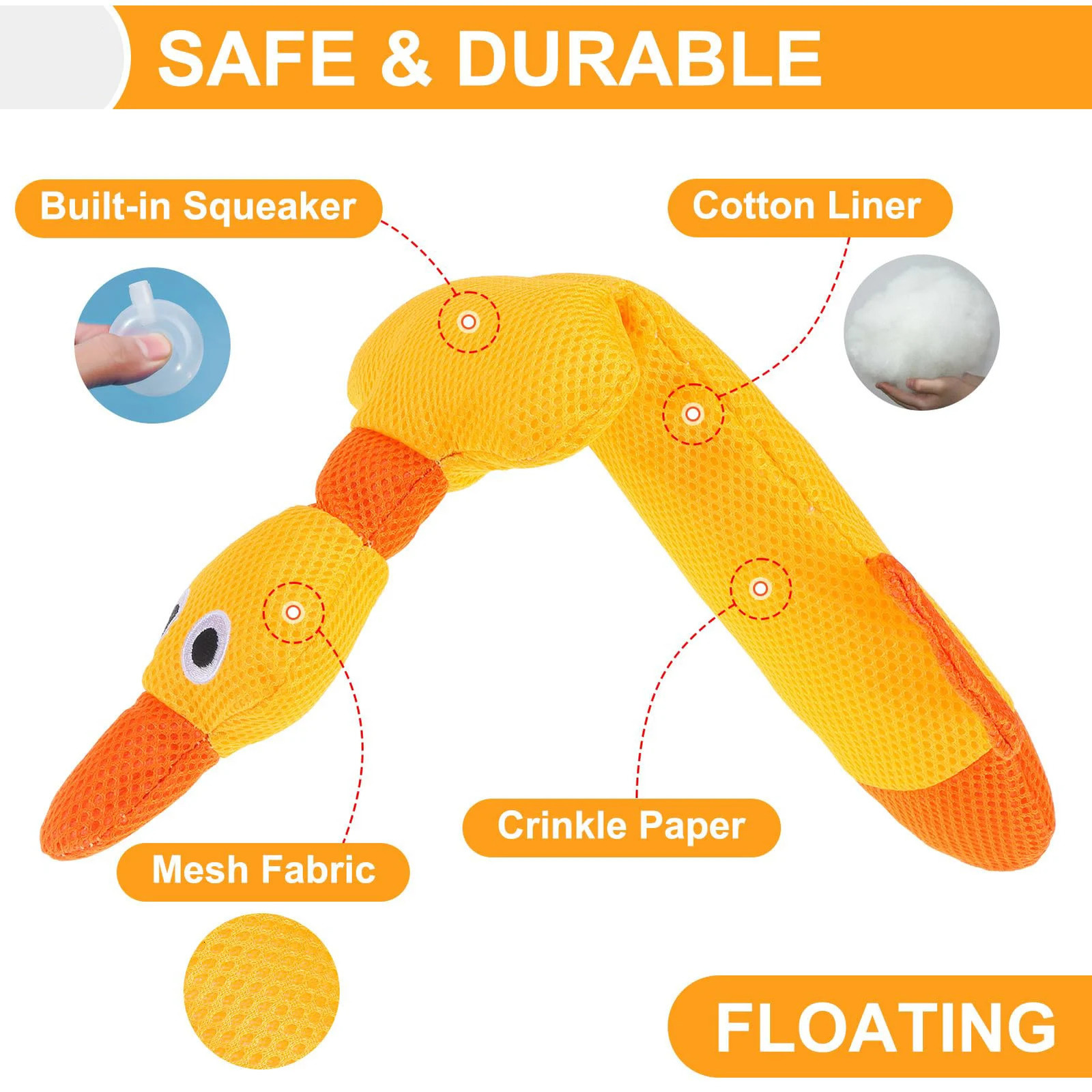 Floating Dog Water Pool Toys 2 Packs Suitable for MediumLargeSized Dogs Zizi Duckned Summer Toys 250729