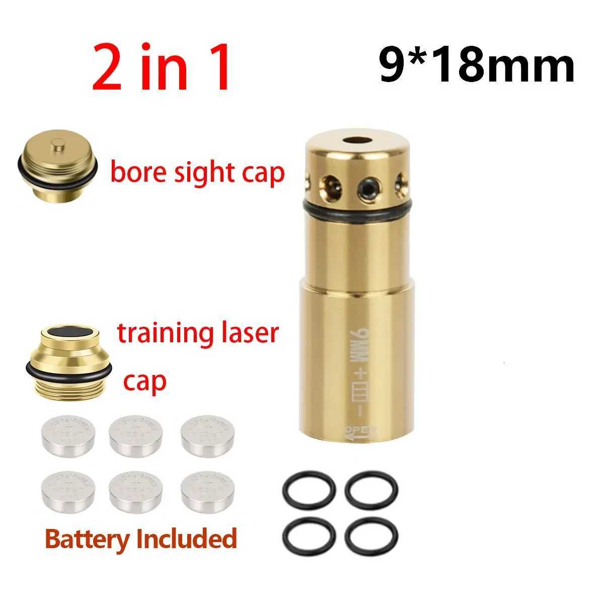 919mm Laser Training Bullet Bore Sight 2 in 1 Dual Purpose Pointer for Dry Fire Snap Caps for 918mm .223 223rem CaliberXJ250728