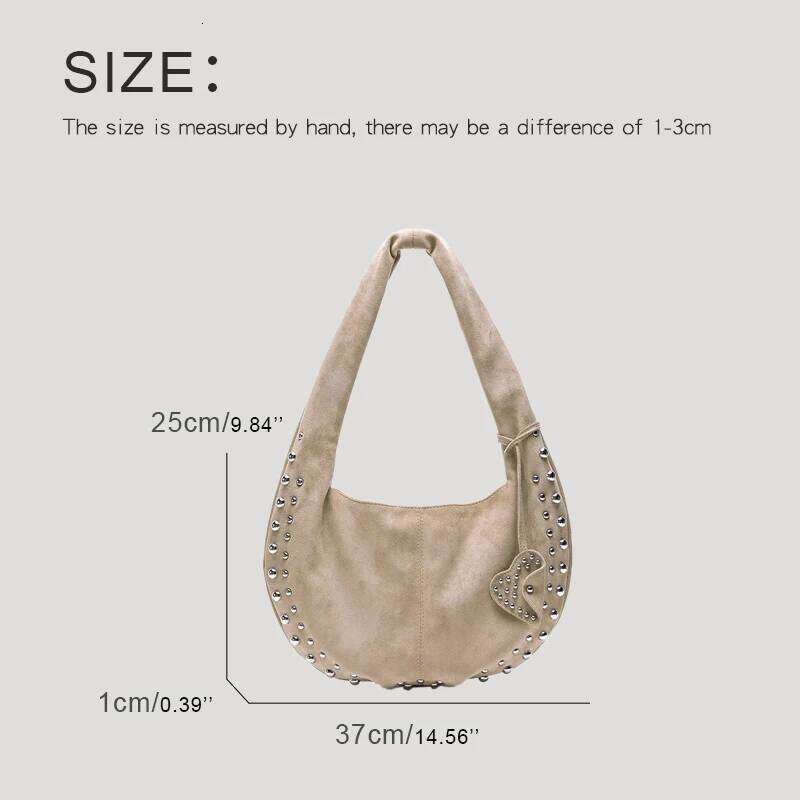 Women's Bags Designer Women's Bags Designer Vintage Faux Suede Slim Bags For Women Designer Handbags And Purses New In Rivet Trim Top Handle