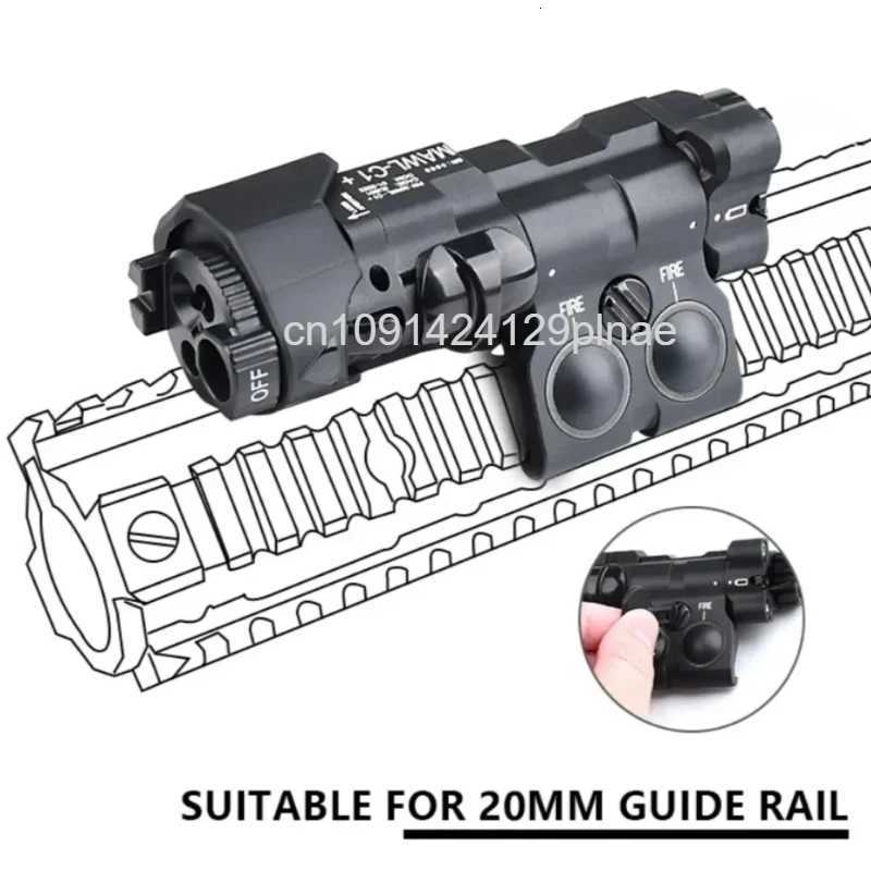 Tactical MAWL-C1 Weapon Scout Light Combo Red Green Dot Sight LED Flashlight Nylon Version for AR15 M4 Airsoft Rifle 1913 XJ250728