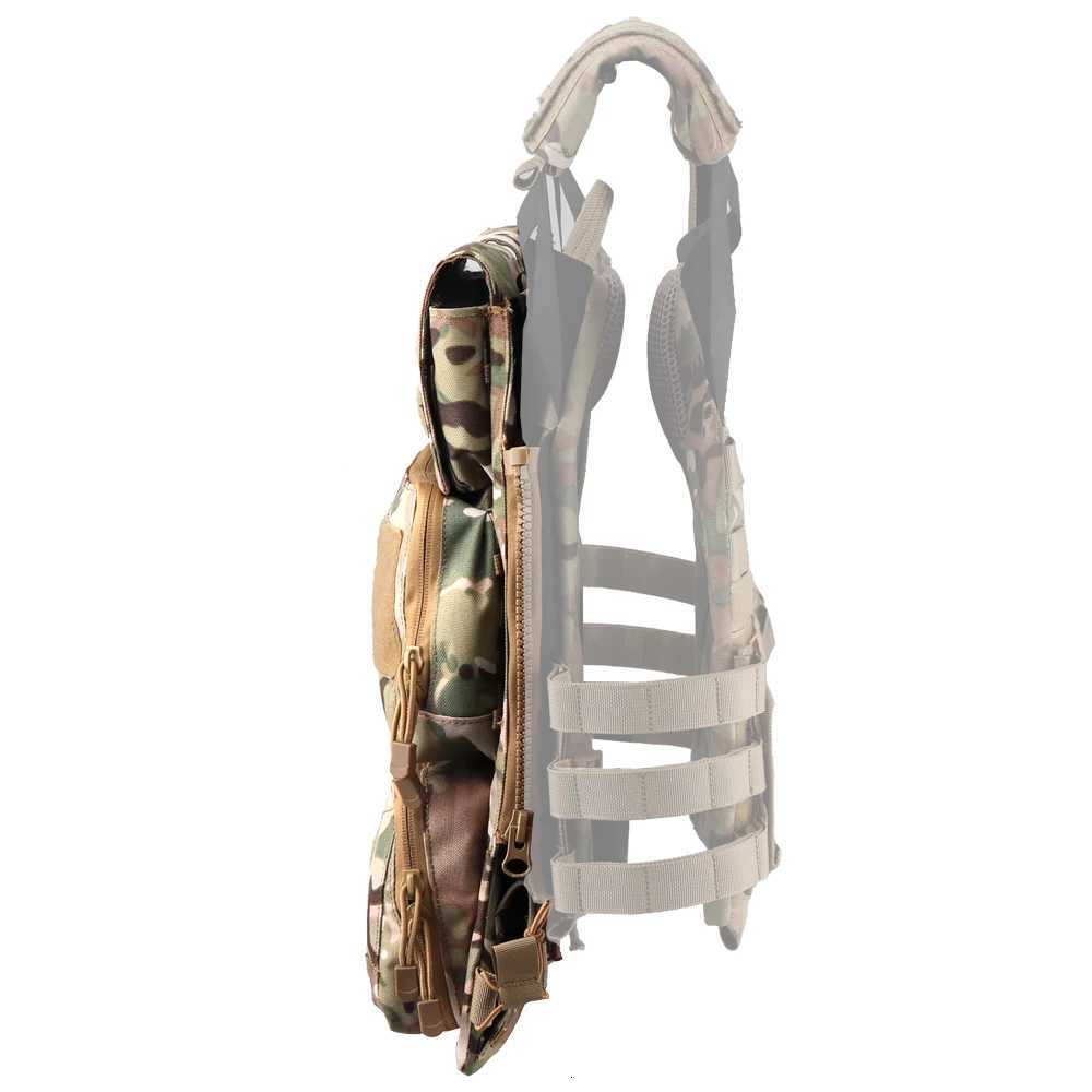 SINAIRSOFT Tactical Pouch Zip-on 2.0 Panel Platform For JPC CPC AVS Vest Vertical And Horizontal GP Magazine Expandable Pocekts Z250728