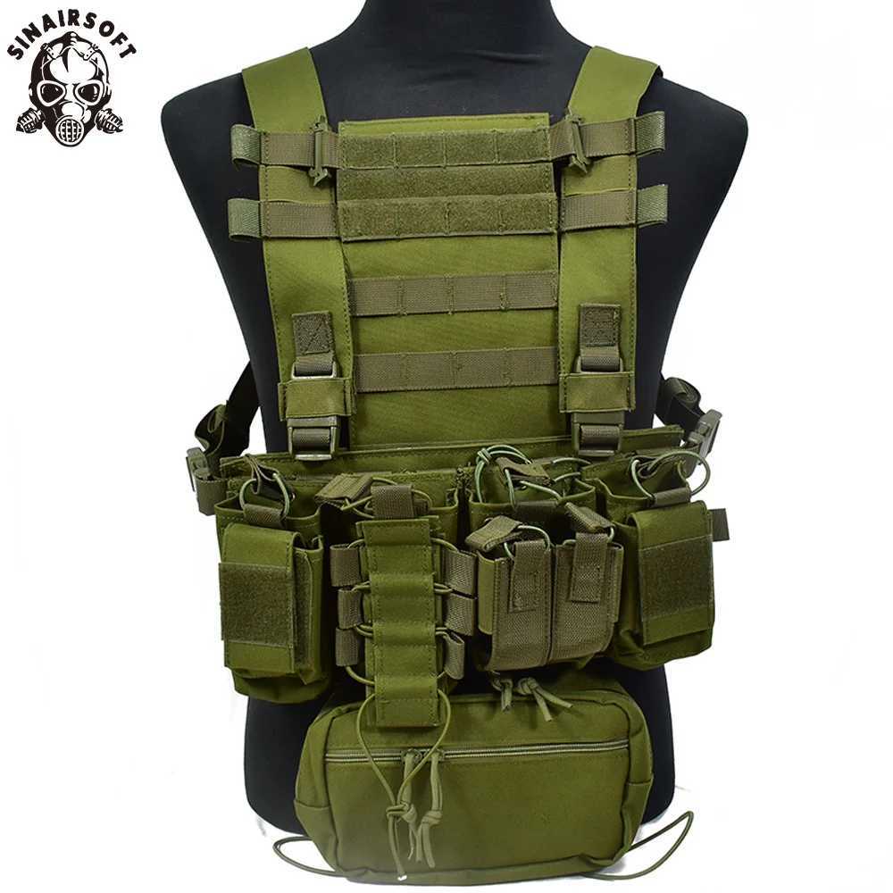 Tactical Chest Vest MOLLE Lightweight Quick Release for Hunting Paintball Airsoft Modular Plate Carrier War Game Gear 600D Nylon Z250728