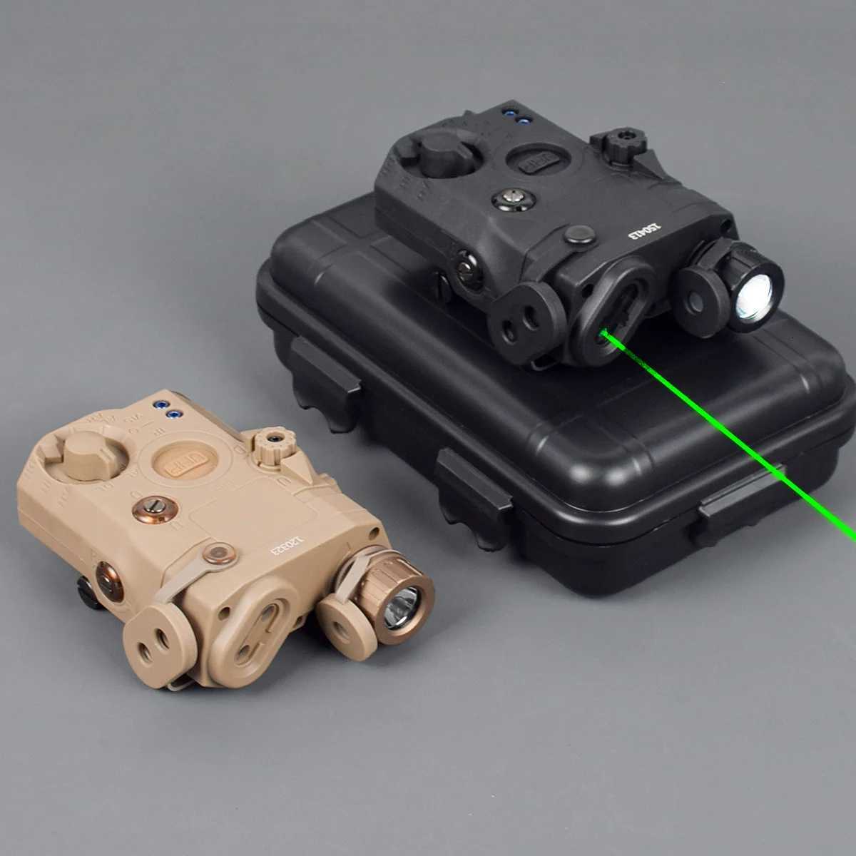 Tactical Airsoft UHP AN PEQ 15 PEQ-15 LA5C Red Dot Green Blue Laser Indicator IR Fill Light Hunting Scout AR15 20MM RailXJ250728