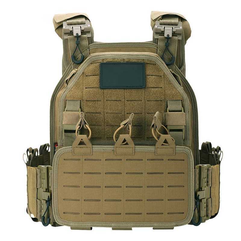 New Arrival Light Weight Quick Release Laser Cutting SWAT Combat 1000D Molle Chaleco Tactico Military Tactical Vest Z250728