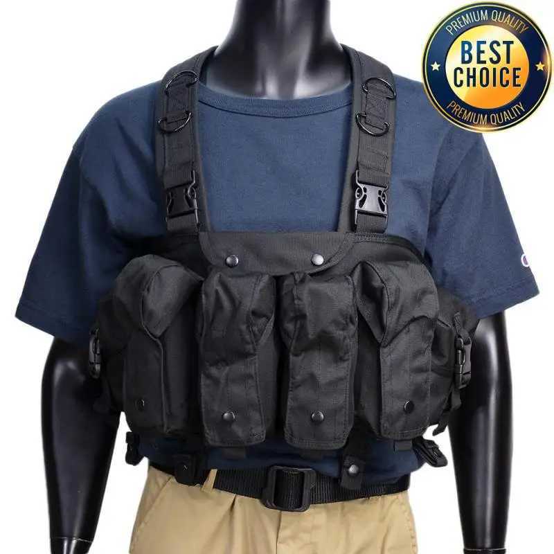 Tactical Vest MOLLE CS Training Equipment Hunting Chest Vest Security Quick Release AK Belly Pocket Vest Hunting Equipment Z250728